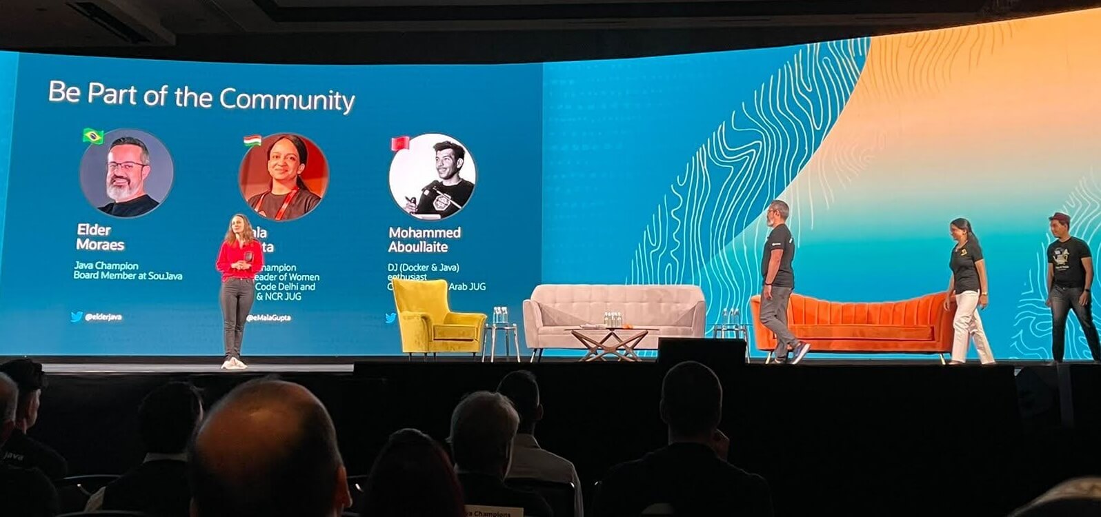 Elder Moraes no keynote do JavaOne